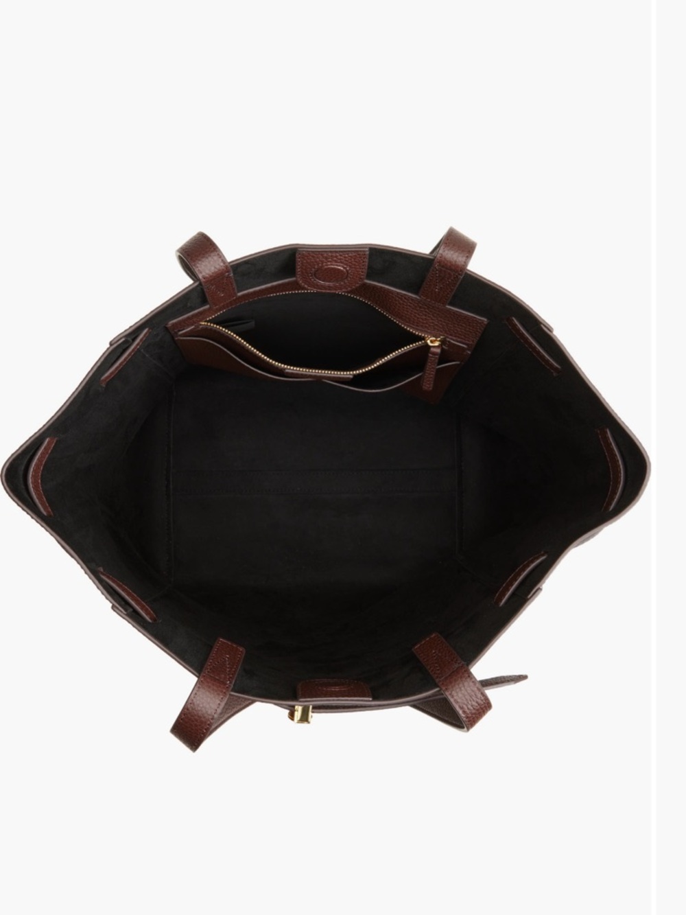 Veronica Beard Brown Dash Leather Tote - Picture 5 of 9